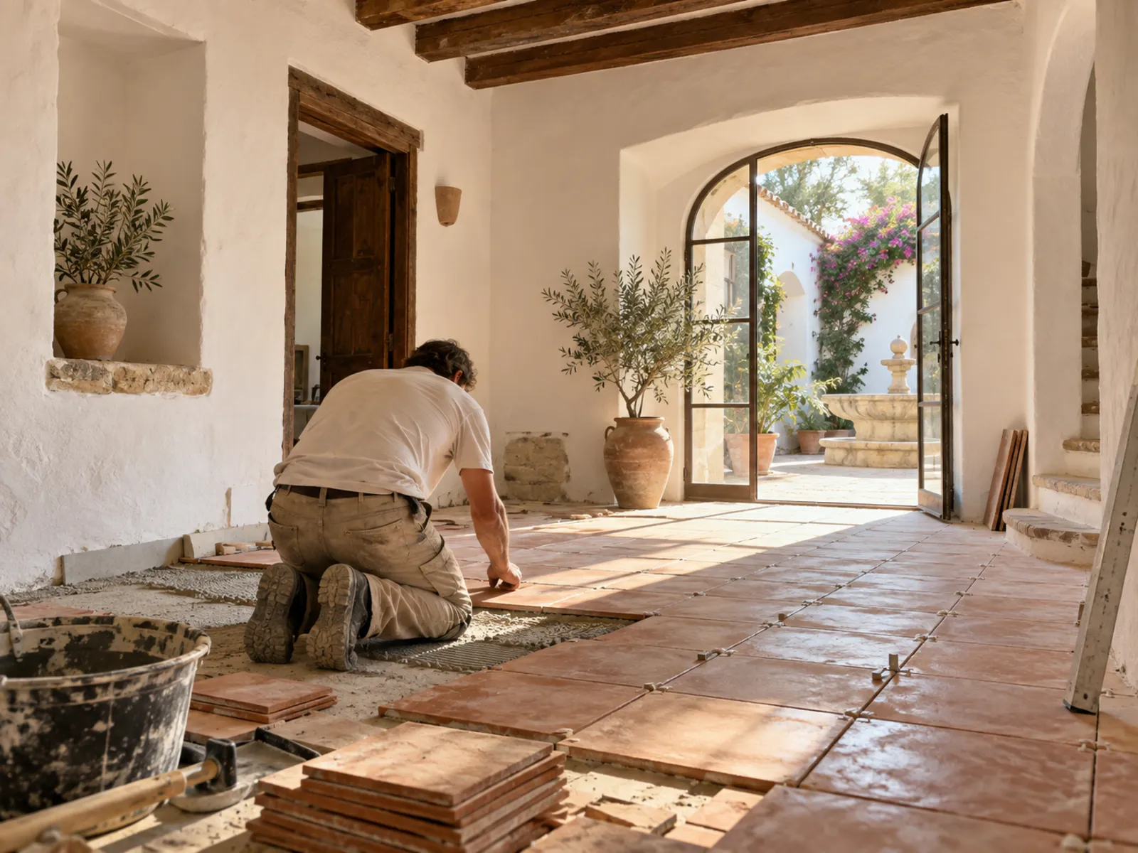 Spanien — renovering av traditionellt hus